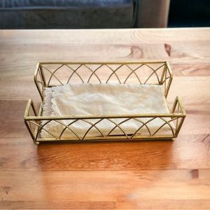 Gold Toned Napkin Holder